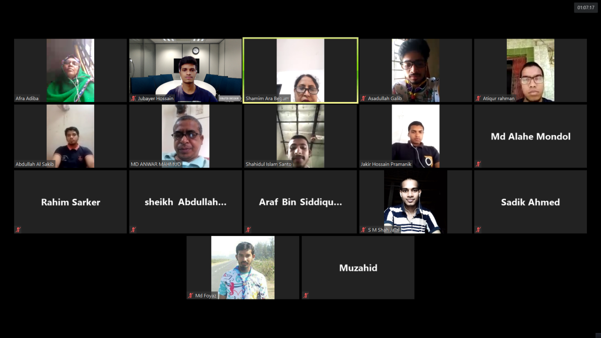 Online Meeting by Dhaka College Rover Scout Group 