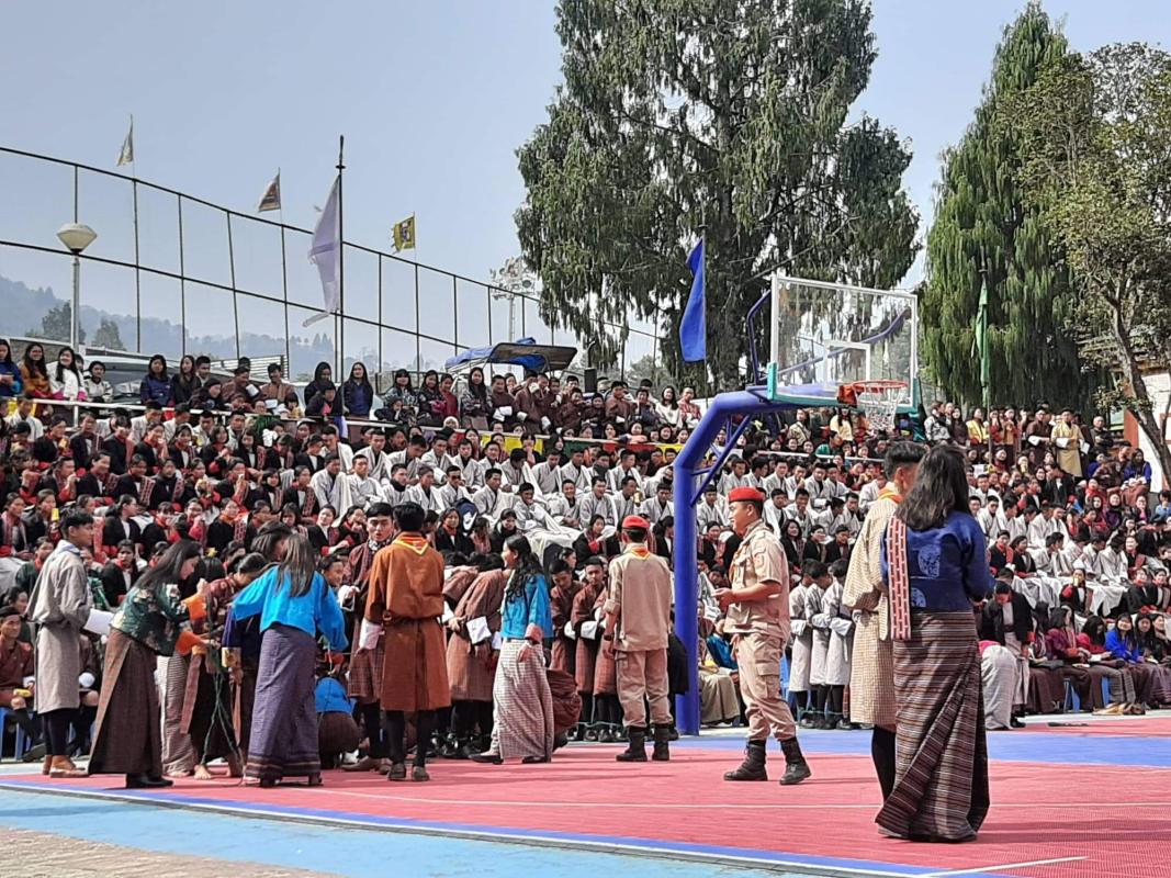 Celebrating His Majesty's birth anniversary and Scout day 