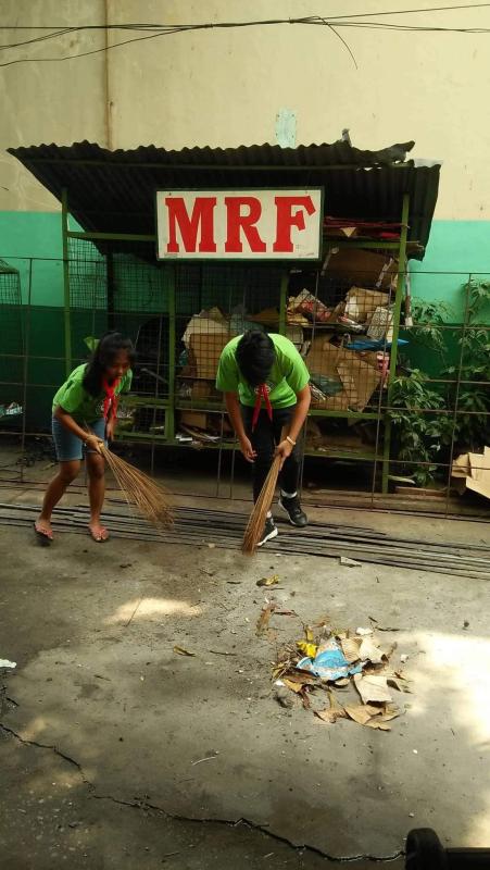 Day 2 Cleaning School Grounds SWA Entry of Caloocan High School Senior Scouts