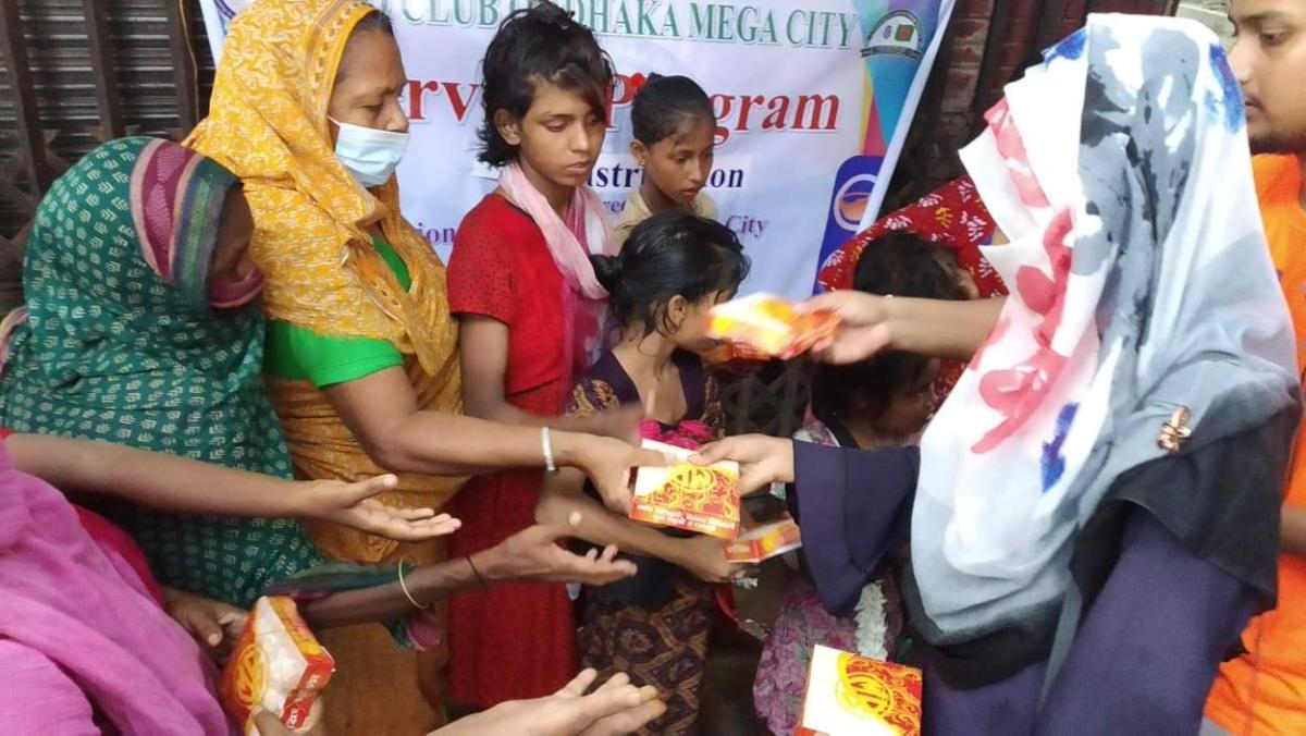 Distribution of Food among the poor