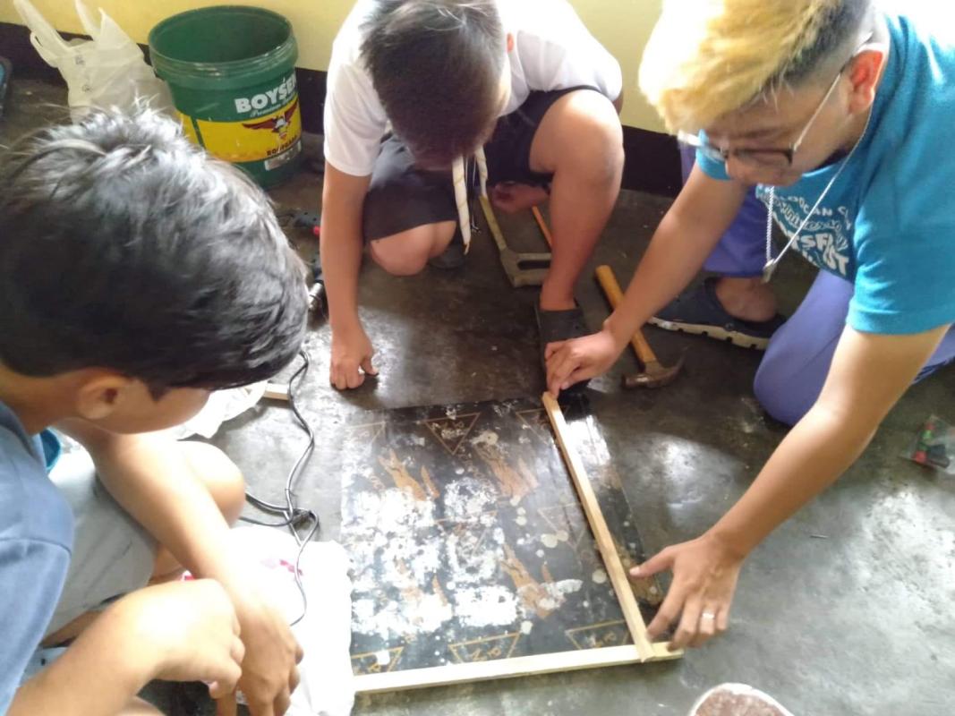 Day# 8 Repairing SWA Entry of Caloocan High School Senior Scouts
