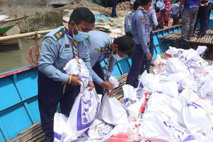 বন্যার্তদের ত্রাএ সহায়তা২০২০