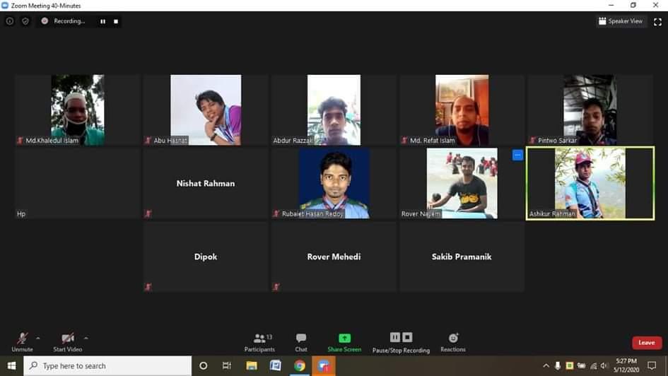 বাংলাদেশ স্কাউটসের নির্দেশনায় করনা মহামারী তে আইডিয়াল ইনস্টিটিউট অব টেকনোলোজি সাপ্তাহিক ক্রু মিটিং সম্পুন্ন হয়েছে।