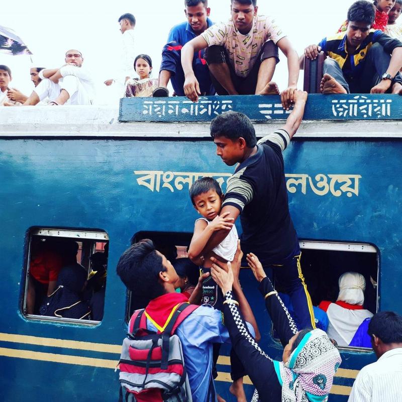 helping the passengers