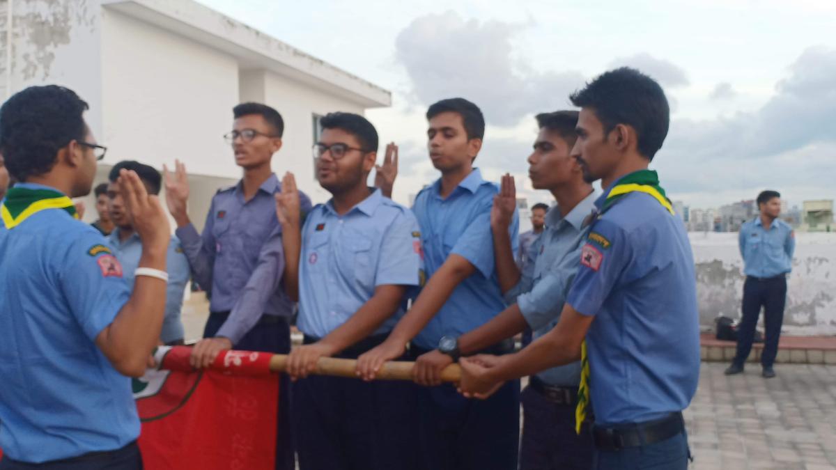 রোভারদের দীক্ষা অনুষ্ঠান-২০১৯