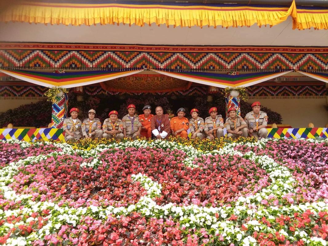 Community service during 4th Flower Exhibitions 