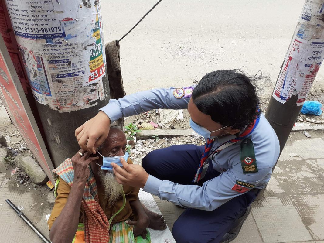 মাস্ক বিতরন কার্যক্রম 