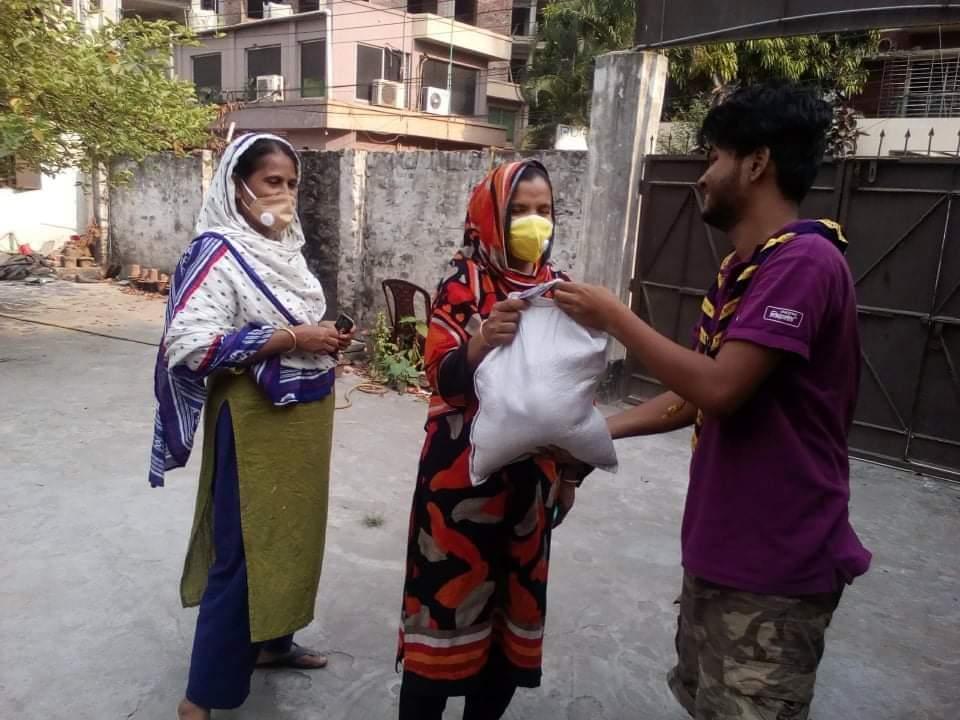 ত্রান সামগ্রী বিতরন ২০২০