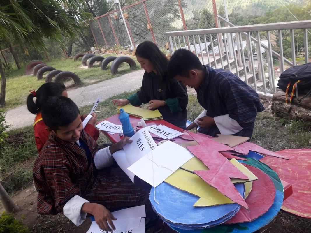 Prop preparation for the World Ozone Day