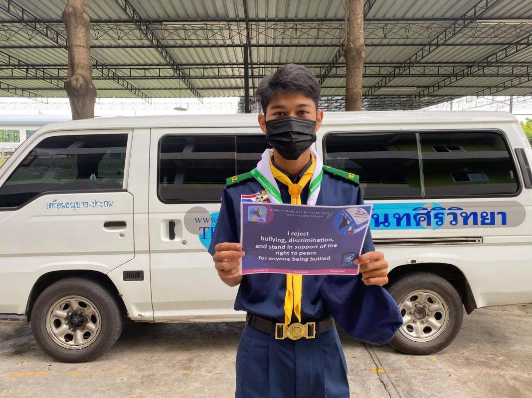 นี้คือ Title 
ร่วมกิจกรรมงาน IDP

Description คือ
ร่วมรณรงค์ลดการ Bully เนื่องในวัน สันติภาพสากล