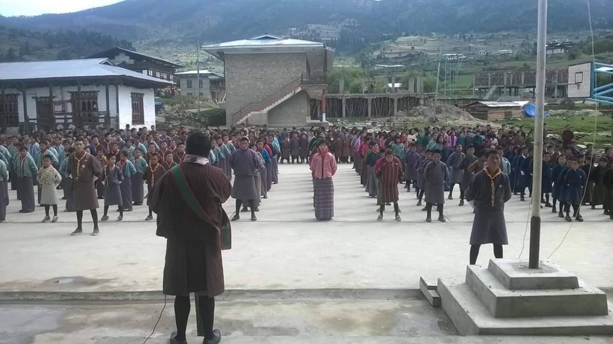 Geog scout investiture ceremony.