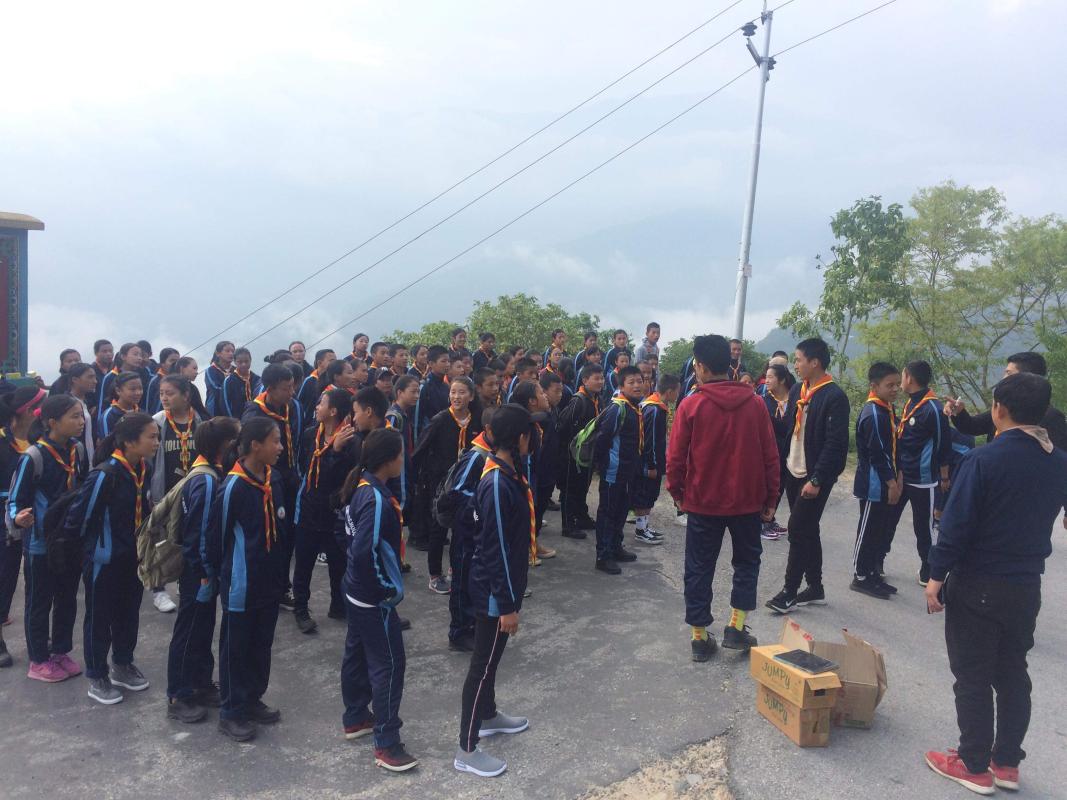 School scout hike