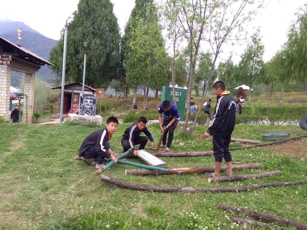 Beautification of scout village 