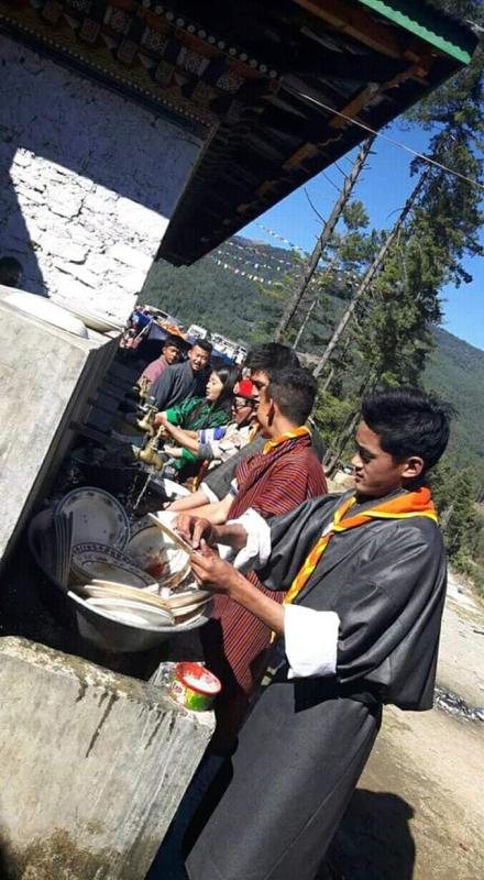 scout as a dish washer 