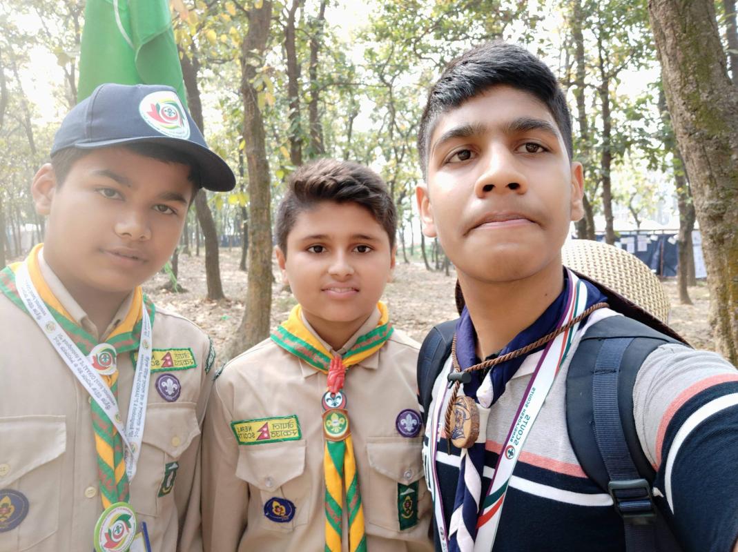 Meet with Nepal scout friends