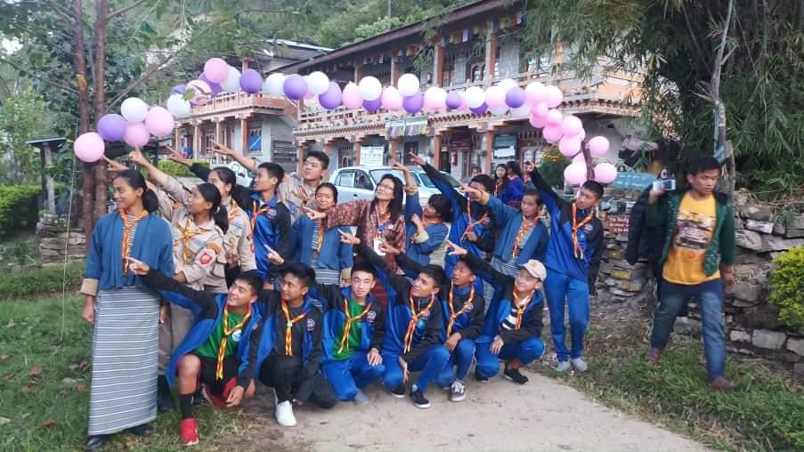 volunteered at scout camp