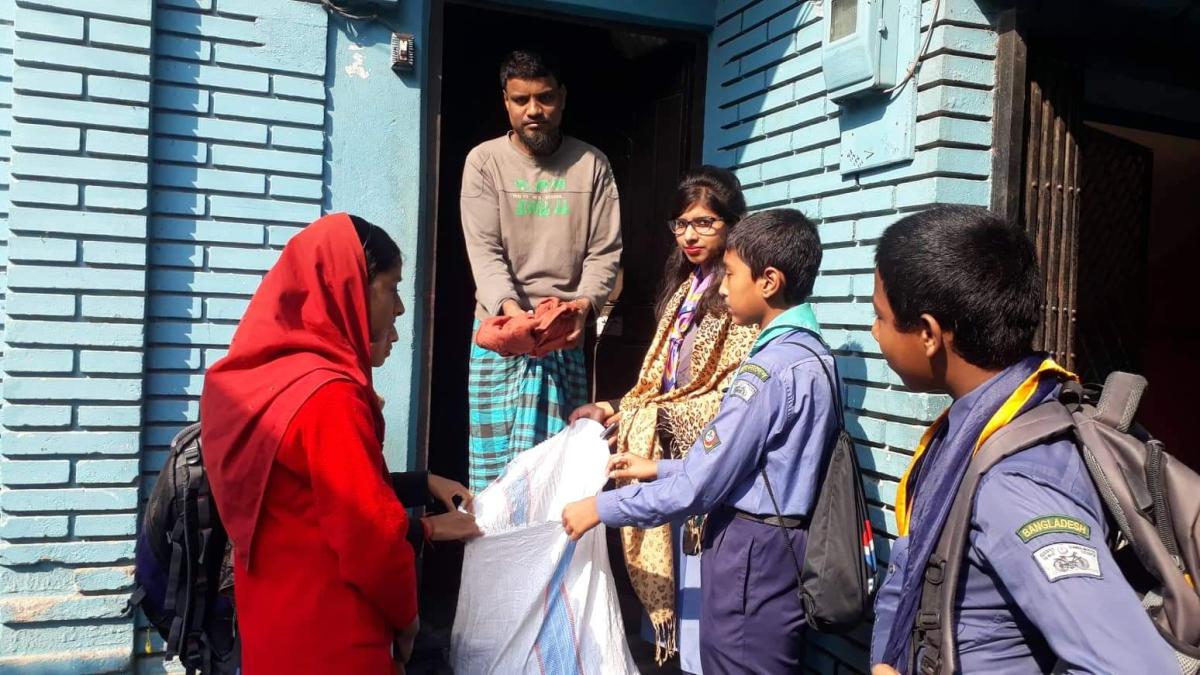 Collecting Winter Clothes