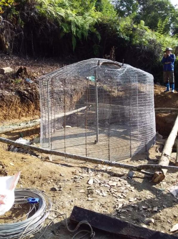 Building up water tank