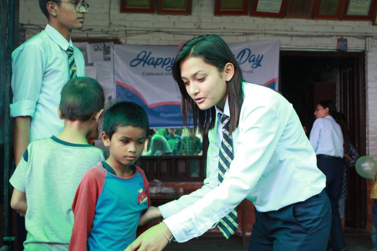 Celebration among abandoned children
