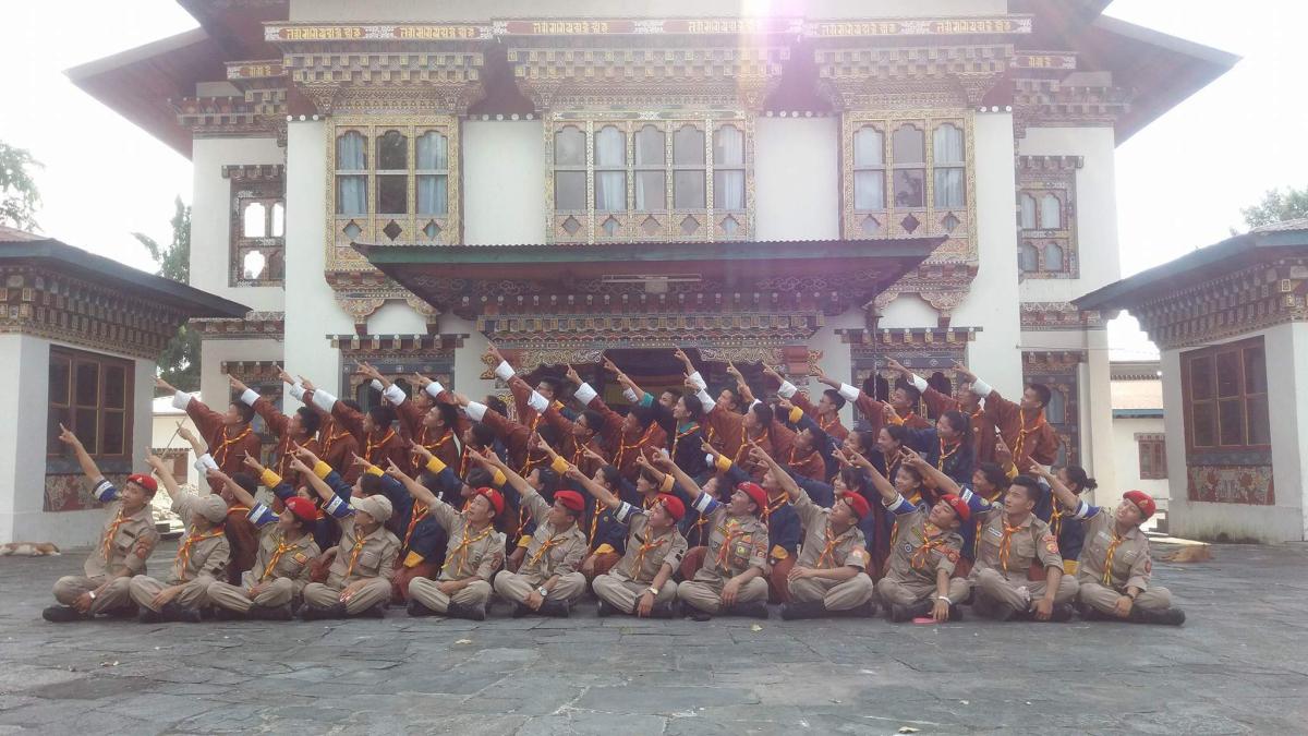 Scout investure cermony