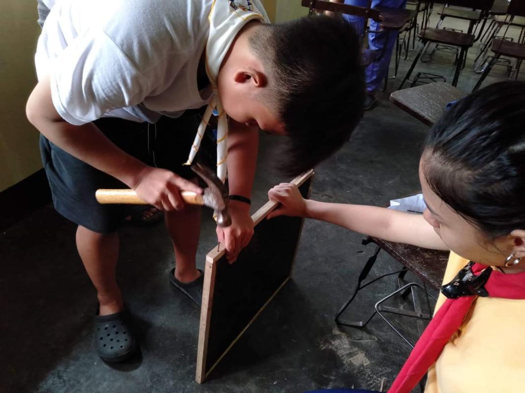 Day 8 Repairing SWA Entry of Caloocan High School Senior Scouts