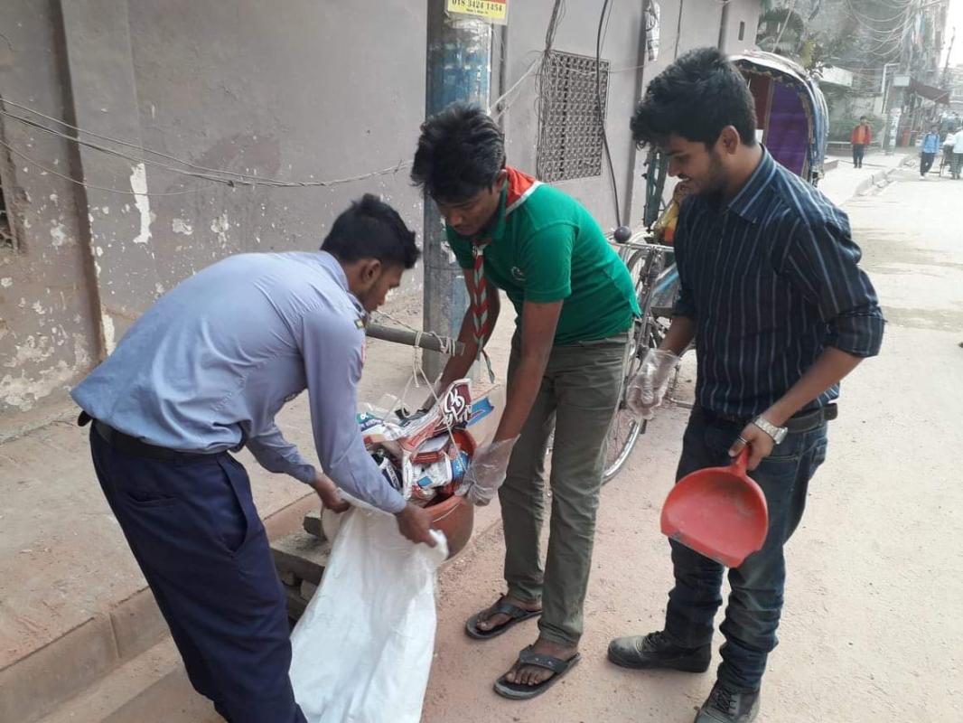 পরিস্কার পরিচ্ছন্নতা ও গার্বেজ পিট প্রকল্প 