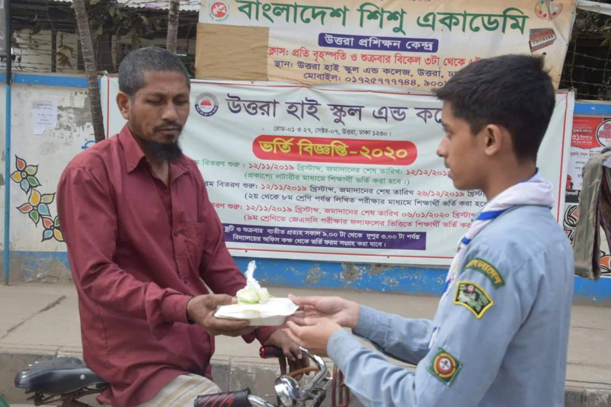 Food distribution for poor pepole