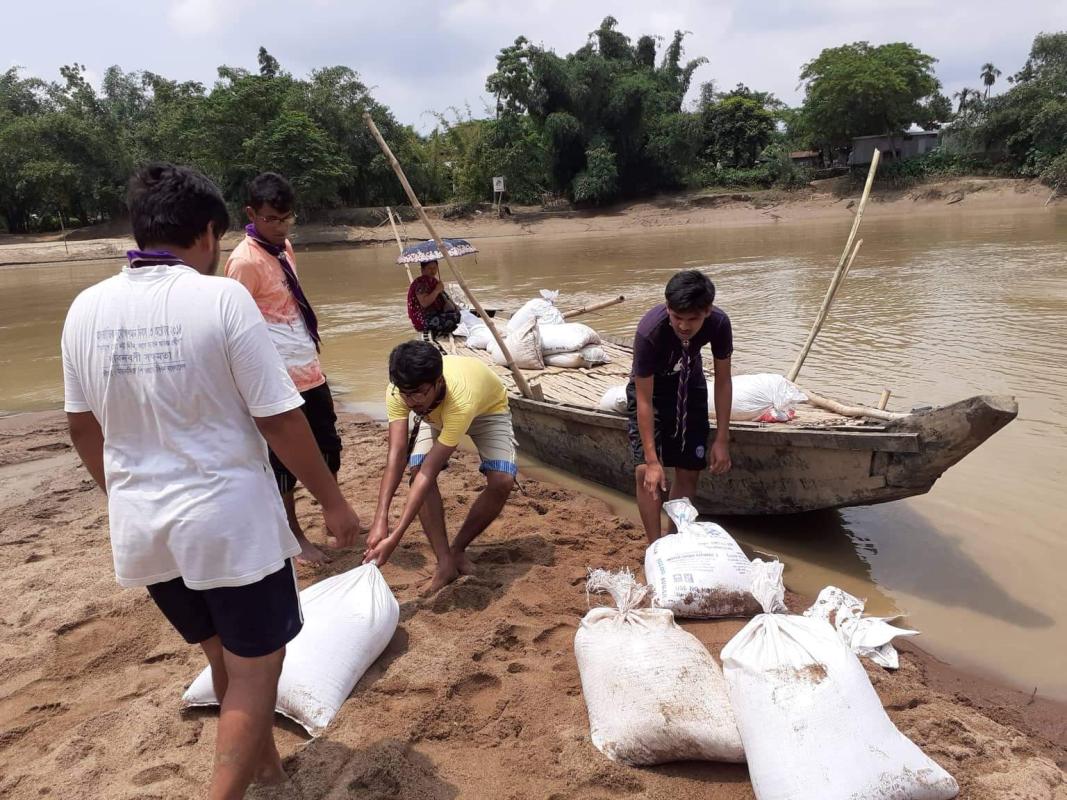 বাঁধ নির্মাণ 