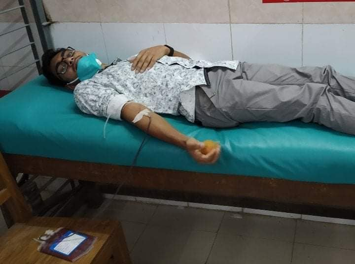Voluntary 15th blood donation