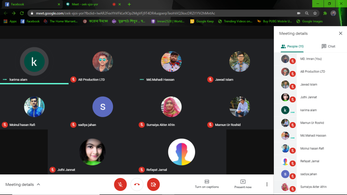 গ্রাফিক্স আর্ট রোভার স্কাউট 1st অনলাইন মিটিং:করোনায় করোনীয় কি 