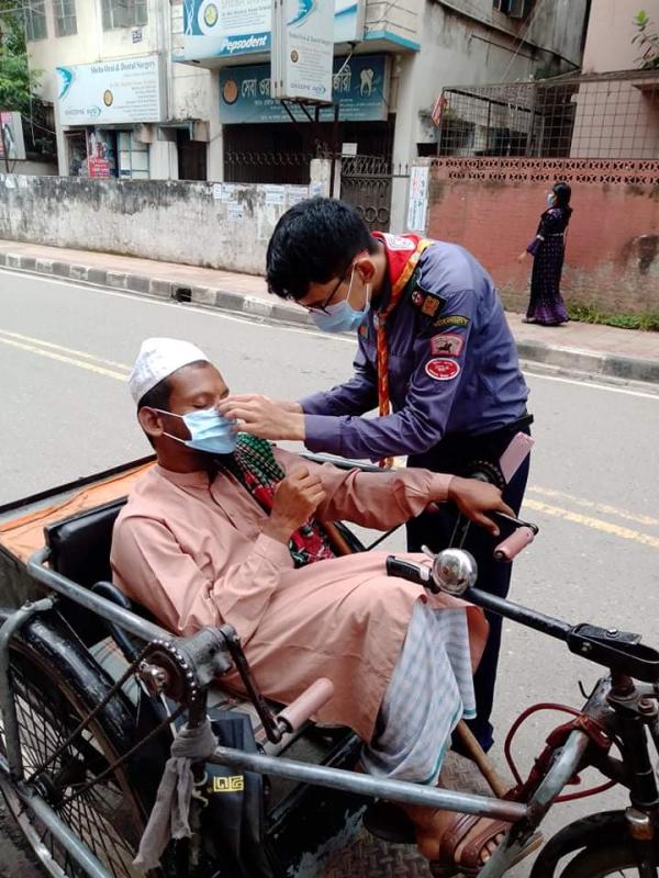 মাস্ক বিতরণ কর্মসূচী