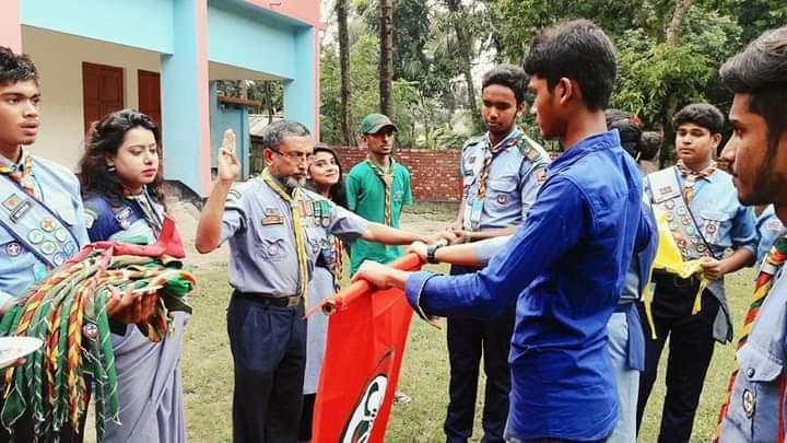অগ্রণী মুক্ত রোভার গ্রুপ,ঝিনাইদহের দীক্ষা অনুষ্ঠান 