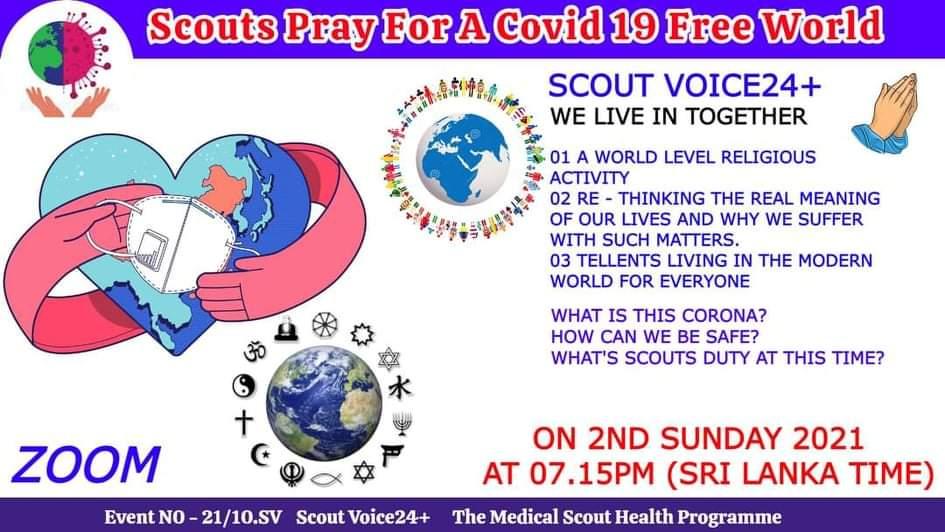 Scouts pray for a covid 19 free world 