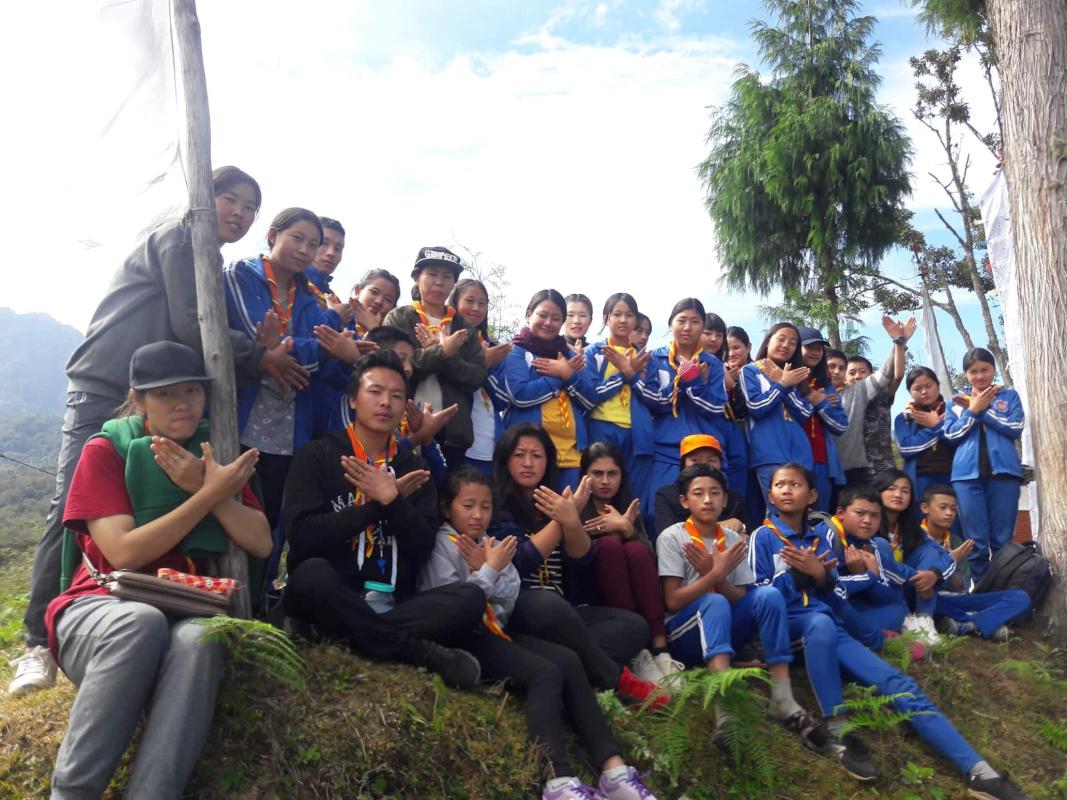 Scout hiking cum campaign