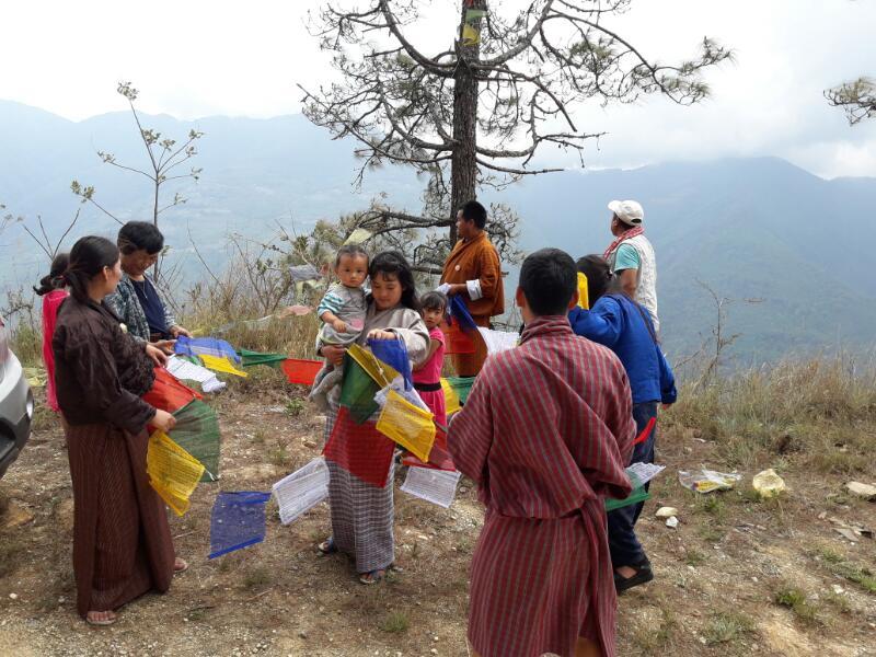 Hosted prayer flags