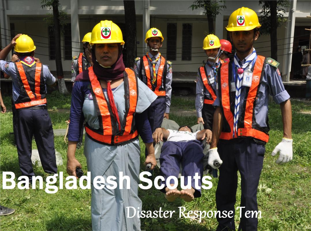 Disaster Response volunteer of Bangladesh Scouts 