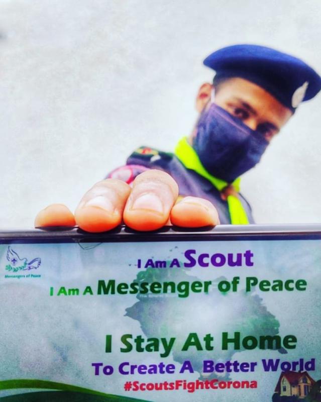 Campaign about the need of staying in houses