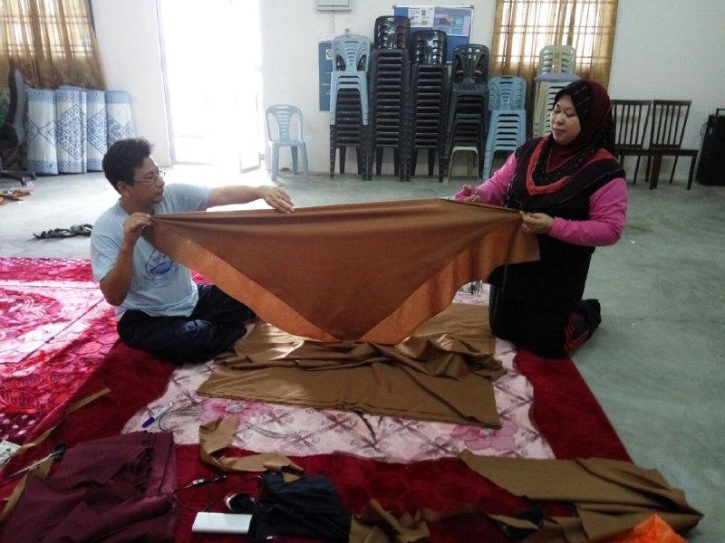 Scarf Making For The Upcoming ASWARA Camp