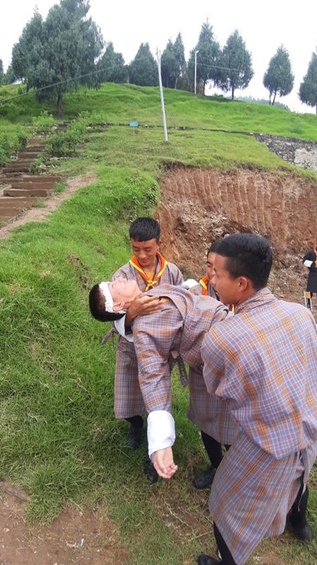 participated in mock drill of earthquake