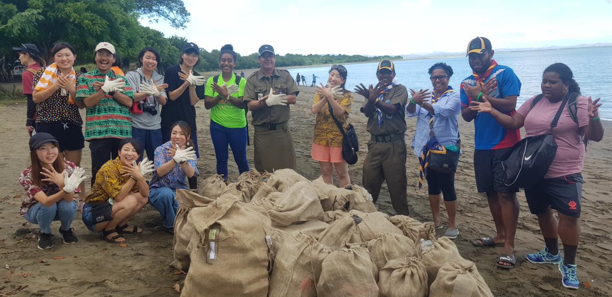 CLEAN UP CAMPAIGN AT LOMOLOMO BEACH