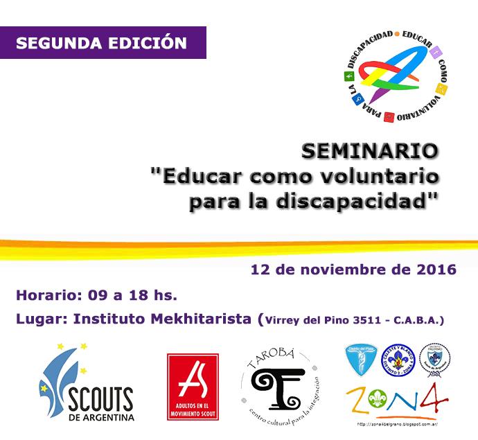 Seminario "Educar como Voluntario para la Discapacidad" - SEGUNDA EDICION
