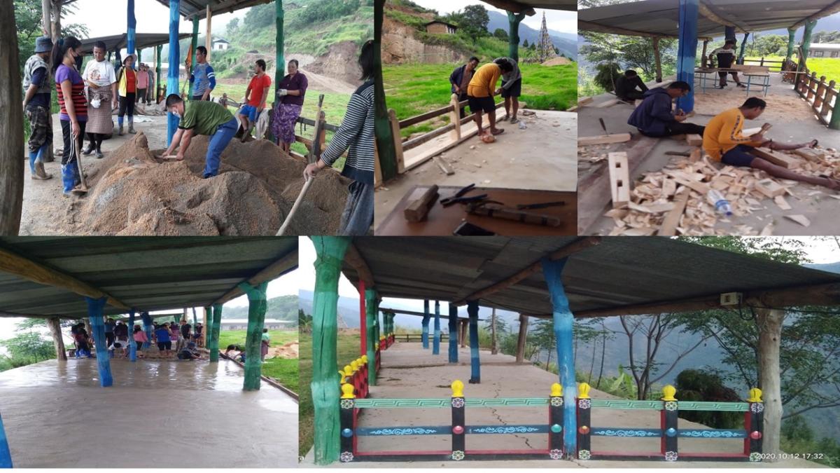 Construction of shed