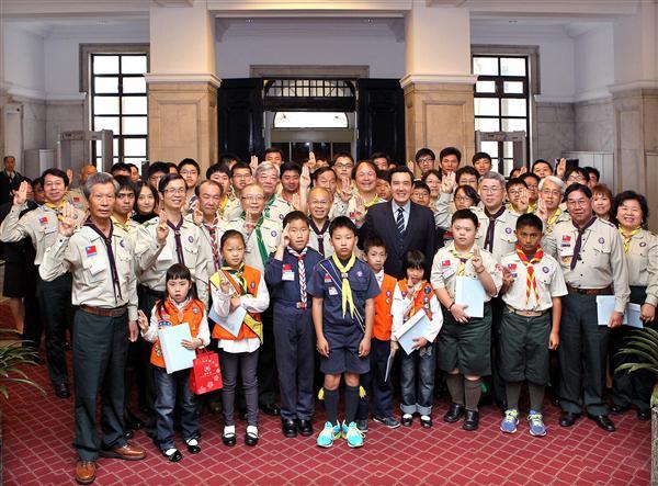 President Ma received Scout Representatives in Taiwan, ROC.