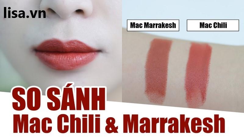 So sánh MAC Devoted to Chili và MAC Marrakesh - Lisa Cosmetics