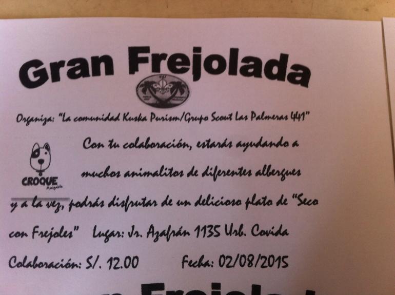 Gran Frejolada "Croque-Amigable" - Comunidad Kuska Purism