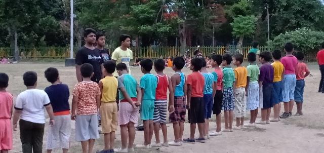 Teaching Games to the Young Childrens at Moholla