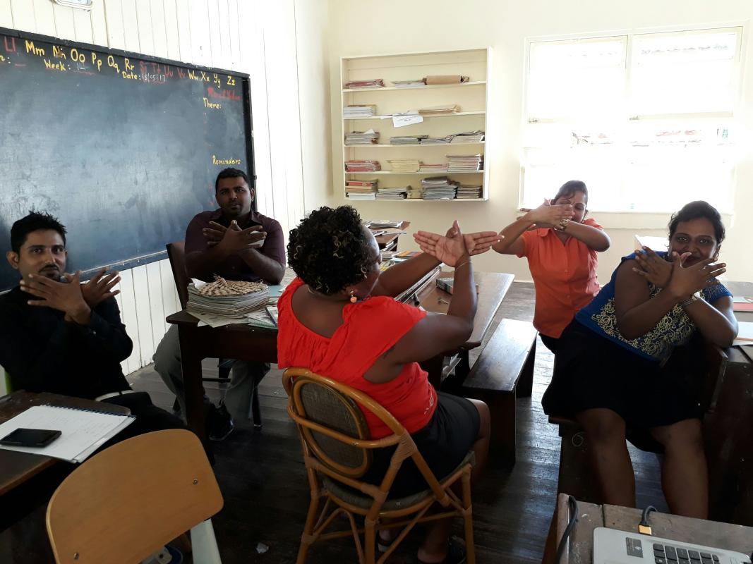 MoP session with primary school teachers