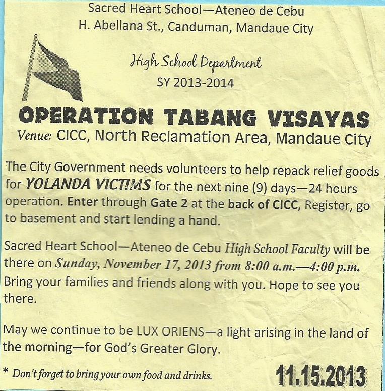 Operation Tabang Visayas