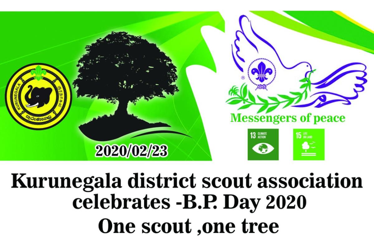 PLANTING TREE  -ONE SCOUT -ONE TREE...