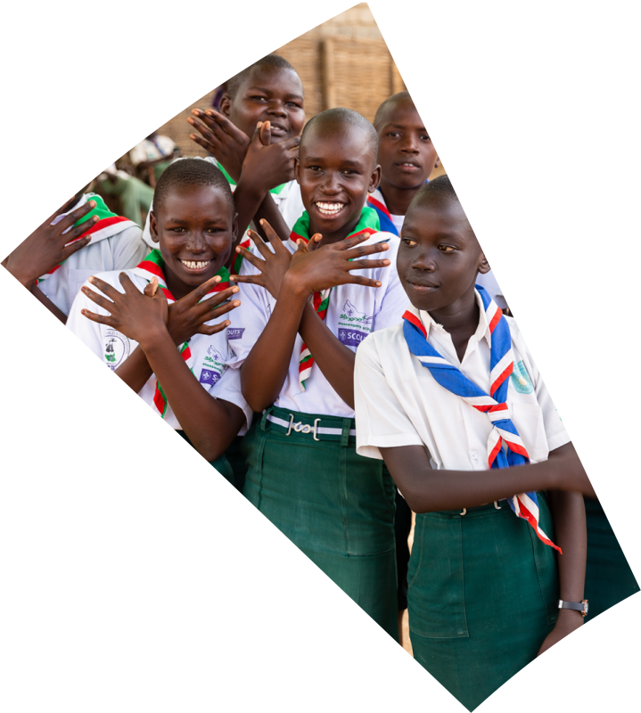 kids joining their hands together